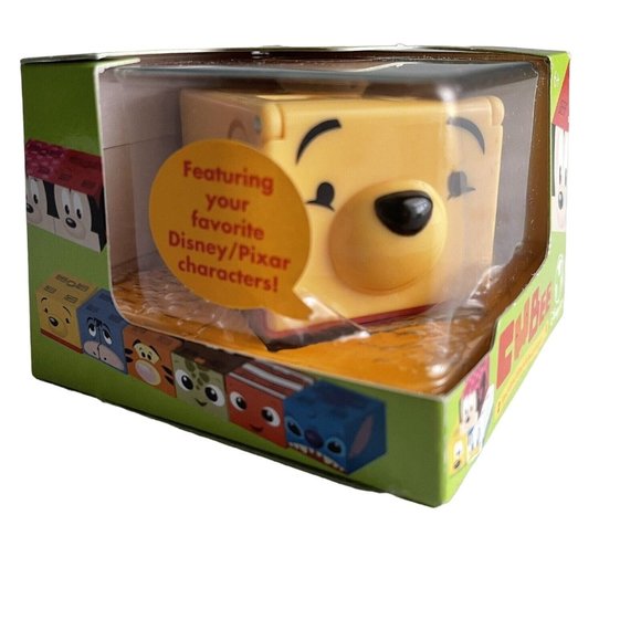 Rare Cubee Winnie The Pooh Disney Musical Cubes Figure Exclusive Toy Takara - Picture 1 of 12